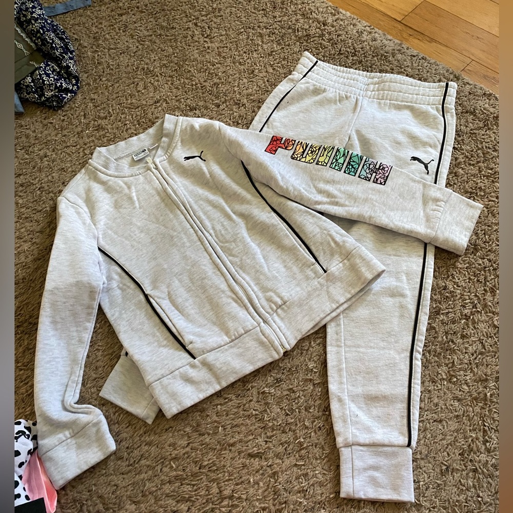 Kids PUMA sweatsuit outfit size 7
